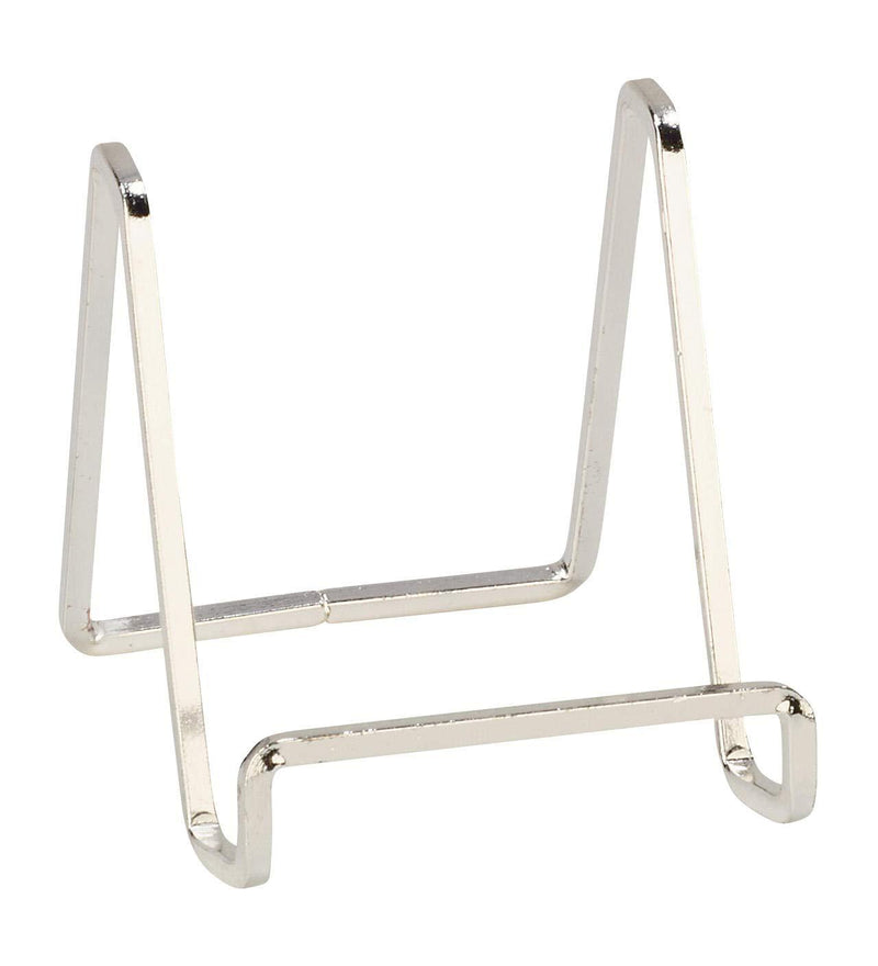 NewNest Australia - TRIPAR 3" Silver Plated Square Wire Stand/Platter Stand/Easel Display 