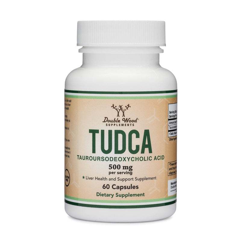 TUDCA Liver Support Supplement, 500mg Servings, Liver Health Aid for Detox and Cleanse (60 Capsules, 250mg) Genuine Bile Acid TUDCA with Strong Bitter Taste by Double Wood Supplements - NewNest Australia