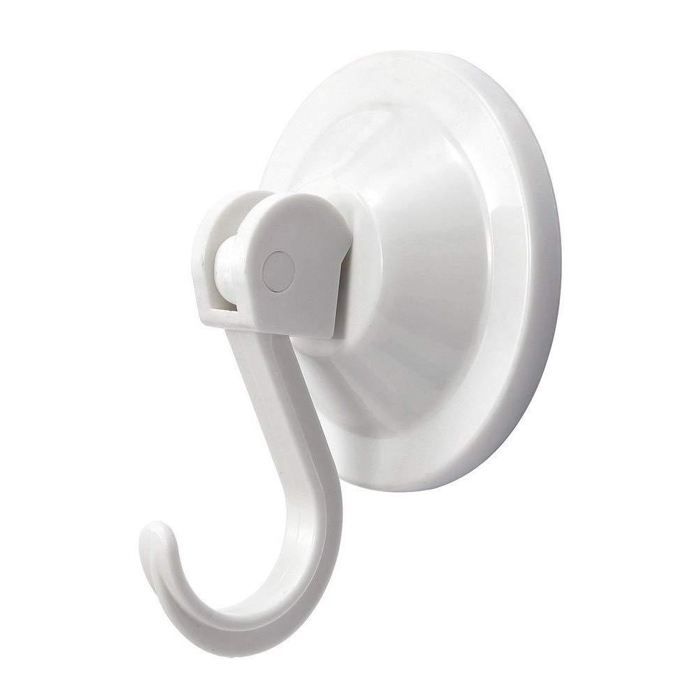 NewNest Australia - NL HOME Suction Cup Hooks, Powerful Vacuum Hook for Coat Towel Robe Bathroom Kitchen Shower Bath, Set of 4, White 