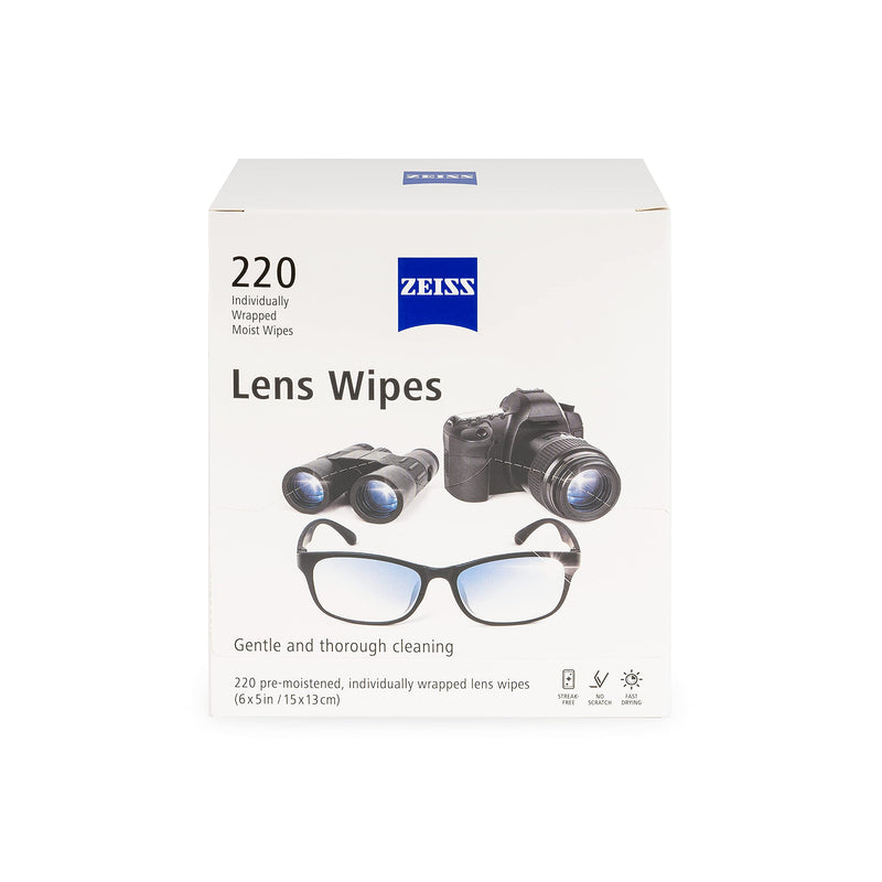 Zeiss Lens Wipes, White, 220 Count 220 Count (Pack of 1) - NewNest Australia