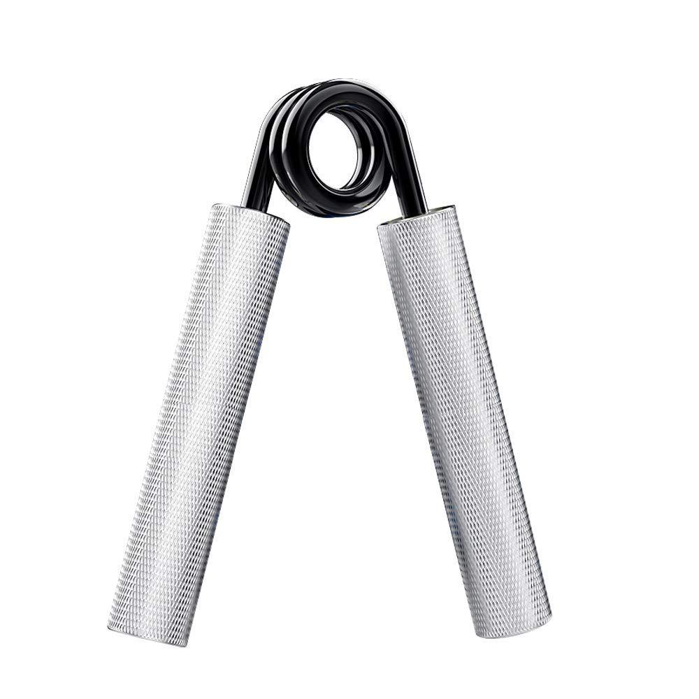 Hand Exerciser(Hand Grip Strengthener)，2019 New Pro Hand Grip Strengthener & Forearm Workout, Hands, Forearms,200 LB Fitness Power Gripper (Silver) Silver - NewNest Australia