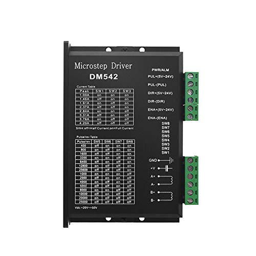 CNC Digital Microstep driver DM542 Stepper Motor Controller 2-phase Digital Stepper Motor Driver 20-50V DC Max 4.2A for Nema 17, Nema 23 and Nema 34 series stepper motor, Replace M542 M542H - NewNest Australia