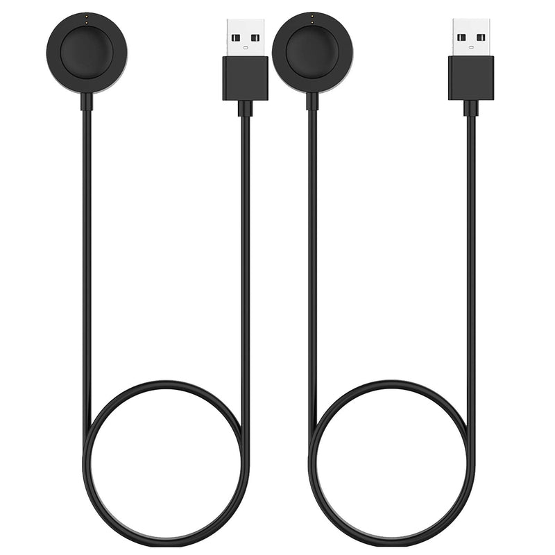 RuenTech Charger Compatible with Fossil Gen 6 / Gen 5 / Gen 4 / Sport Smartwatch Rapid Charger Magnetic (Black&Black) Black&Black - NewNest Australia