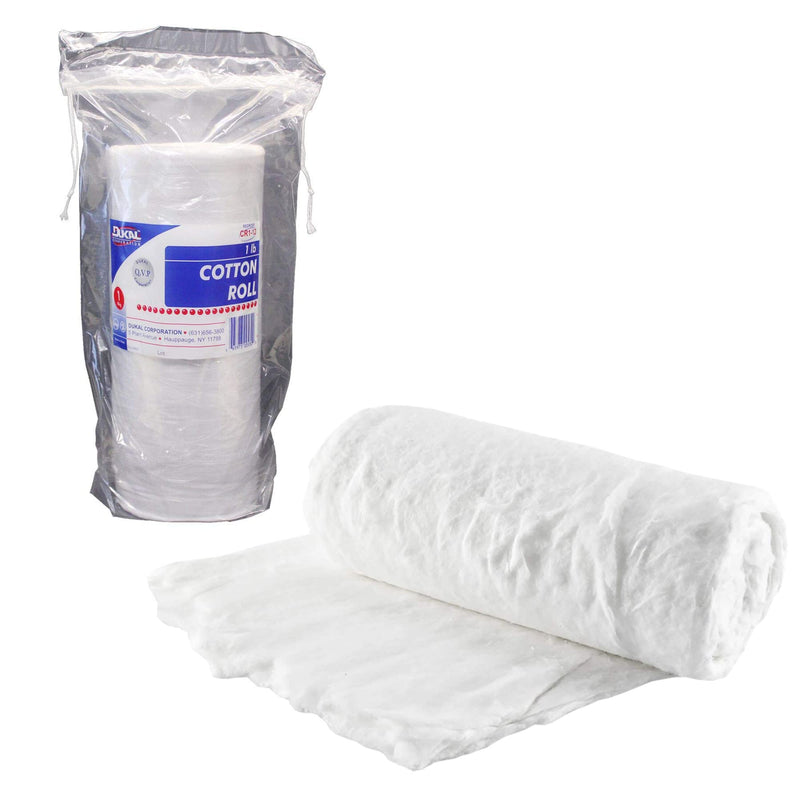 Dukal White Cotton Roll. Roll of Non-sterile Cotton for Wound Care. Soft and Absorbent, 100% Cotton. Re-sealable Drawstring polybag. White, Single use. - NewNest Australia
