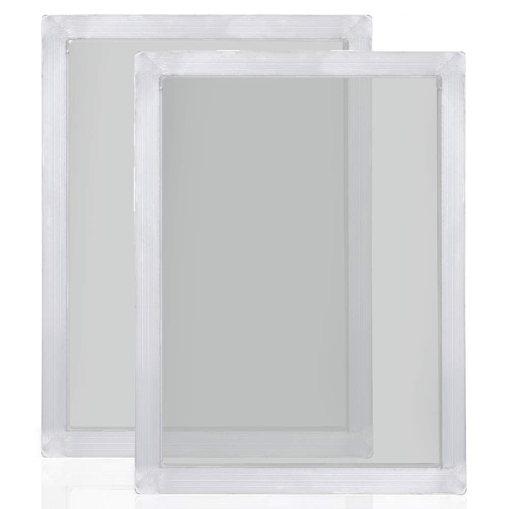 Caydo 2 Piece 10 x 14 Inch Aluminum Silk Screen Printing Frames with 110 White Mesh for Screen Printing - NewNest Australia