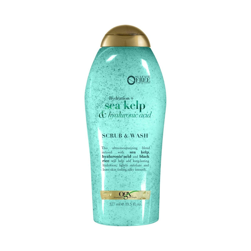 OGX Sea Kelp & Hyaluronic Acid Body Scrub & Wash 19.5 fl oz Pack of 1 - NewNest Australia