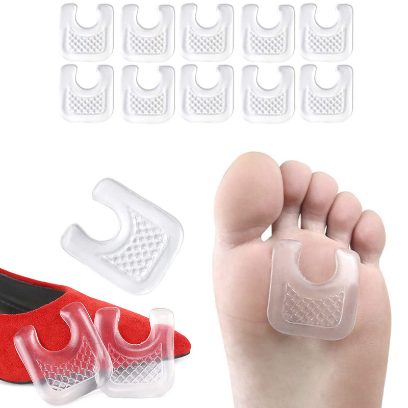 10 Pieces Waterproof Toe Cushions Pads, U-Shaped Gel Callus Pads from Rubbing, Reusable Callus Cushions - NewNest Australia