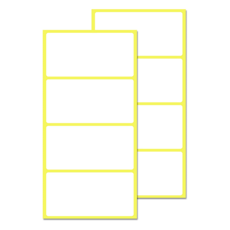 200 Pack, 4" x 2", Labels Stickers for Storage Bins - Matte White - NewNest Australia