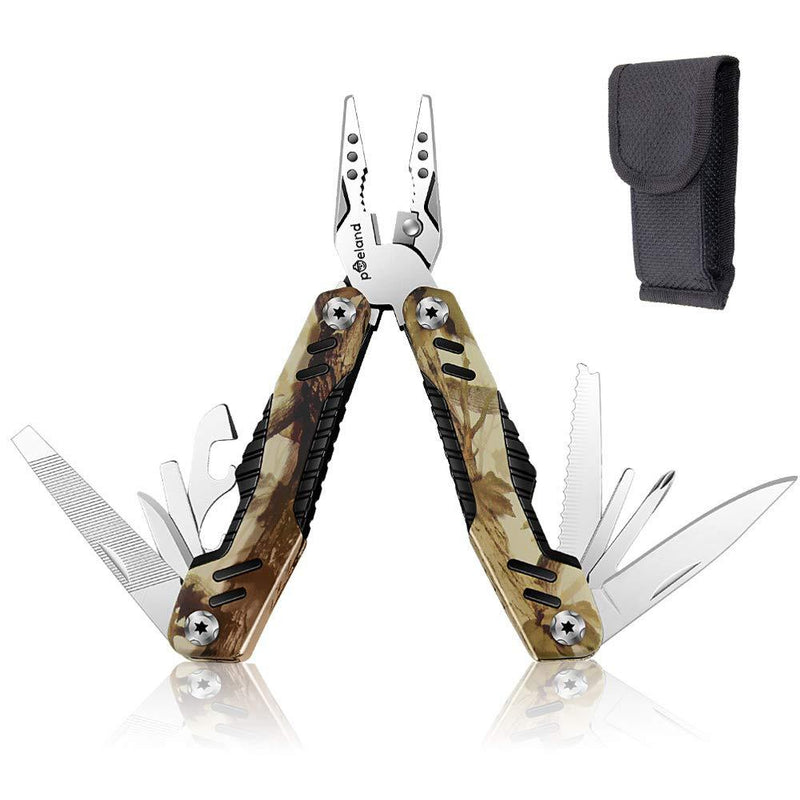 Poeland Multitool Pliers, 14 in 1 Multi tool with Safety Locking, Portable Pocket Knife for Outdoors, Survival, Camping, Fishing, Hunting, Hiking - NewNest Australia