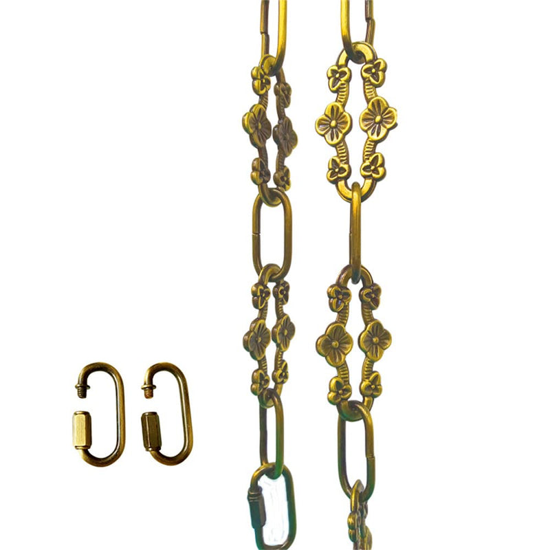 WOERFU 32 inch Antique Gold bronze Decorative Plum buckle Chain for Hanging Lighting (Gold bronze) - NewNest Australia