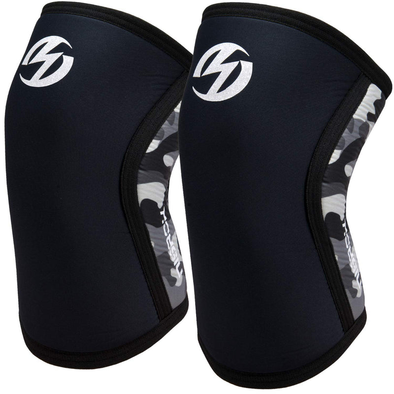 Knee Sleeves (1 Pair), 7mm Neoprene Compression Knee Braces, Great Support for Cross Training, Weightlifting, Powerlifting, Squats, Basketball and More Medium Black - NewNest Australia
