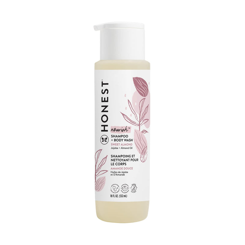 The Honest Company Nourish Shampoo + Body Wash Sweet Almond - 18 Fl Oz - NewNest Australia