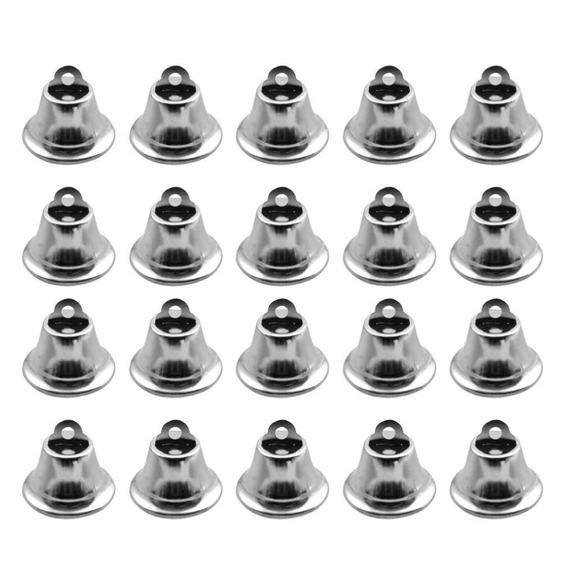 SUPVOX 20pcs Craft Bells Jingle Bells Mini Small Bells Silver Wind Chimes Bells Vintage Metal Bells Christmas DIY Craft Wind Chimes Making - NewNest Australia