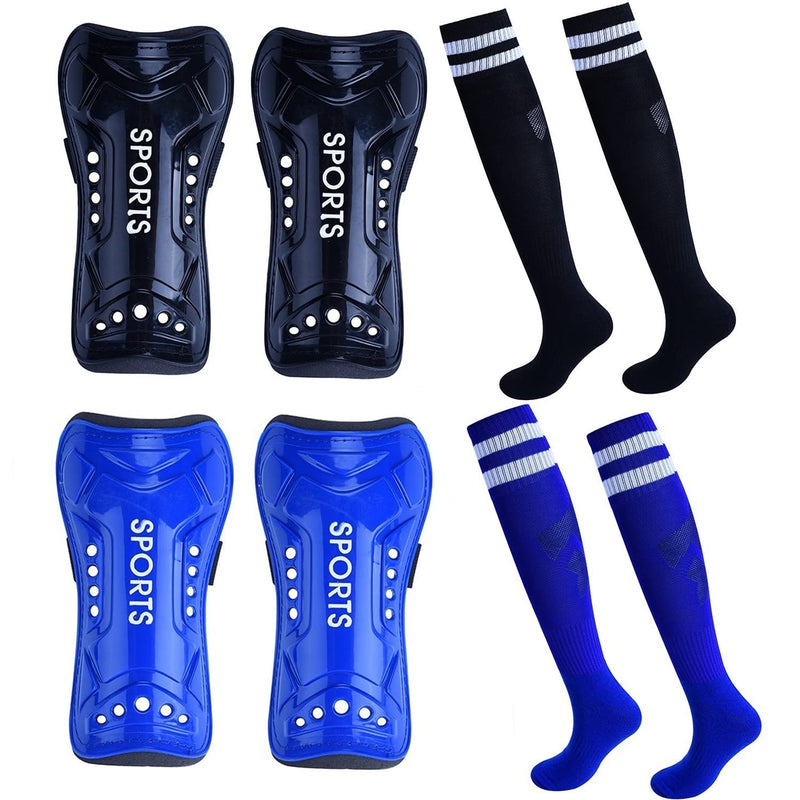 cGy Soccer Shin Guards, Youth Soccer Shin Pads, Breathable and Lightweight Child Calf Protective Gear Soccer Equipment for 3-15 Years Old Boys Girls Toddler Kids Teenagers S 3'3 - 3'10 Tall 2 Pairs + Socks - NewNest Australia
