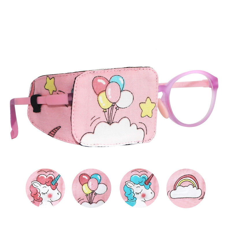 Astropic Cotton & Silk Eye Patch for Kids Glasses (Right Eye, Balloon) Baby Pink - Balloon - NewNest Australia