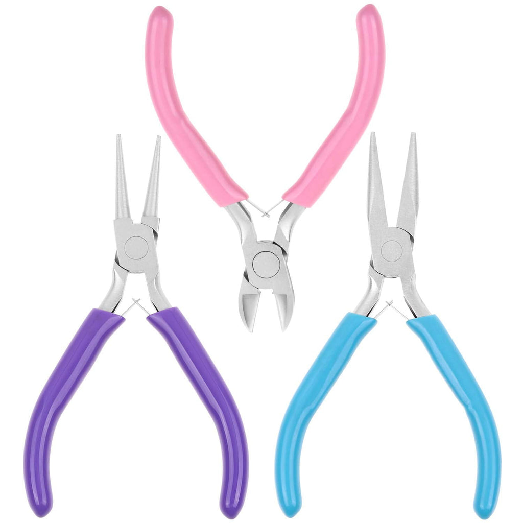 Jewelry Pliers, Shynek 3pcs Jewelry Making Pliers Tools with Needle Nose Pliers/Chain Nose Pliers, Round Nose Pliers and Wire Cutter for Jewelry Repair, Wire Wrapping, Crafts, Jewelry Making Supplies - NewNest Australia