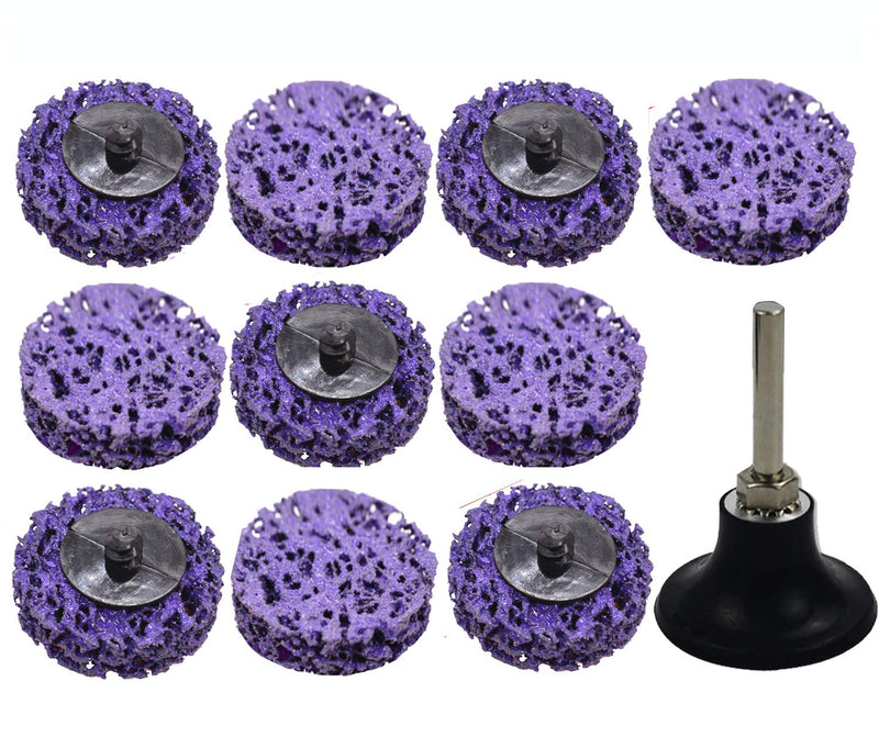 10 PCS Strip Disc Rust Removal Wheel Surface Conditioning Rust Paint Remove Clean Angle Grinder Disc Wheel Grinding Wheel 2 inch (10PCS + 1PACK) 11 - NewNest Australia