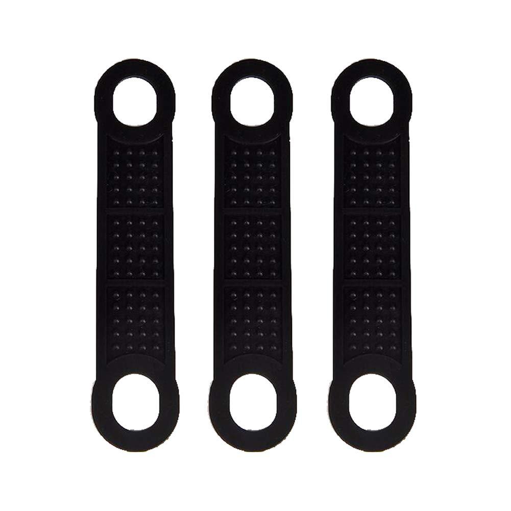 NewNest Australia - 50 Pieces Black Non-Slip Rubber Clothing Hanger Grips Clothes Hanger Strips Use for Wood and Plastic Hangers 