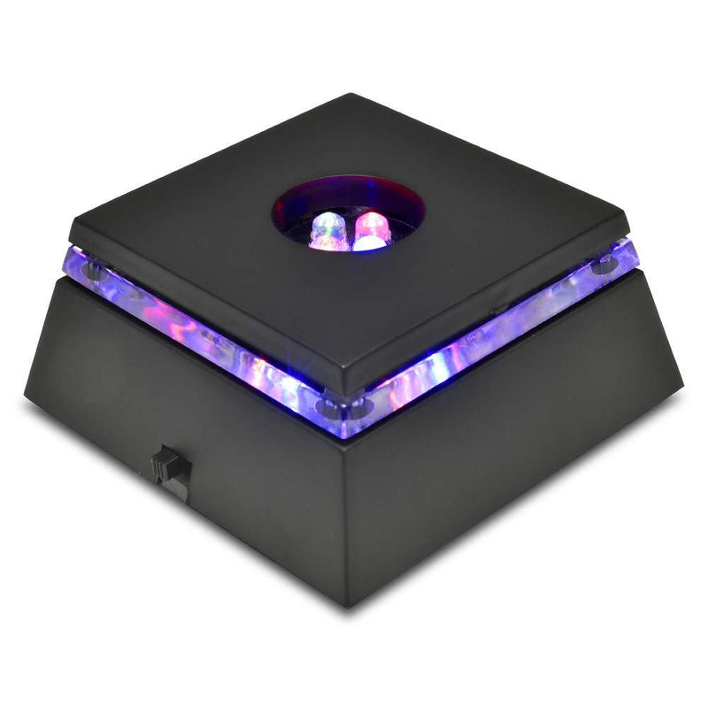 NewNest Australia - Santa Cruz Lights LED Color Changing Stand Base for Crystals/Glass Art - with AC/USB Adaptor 