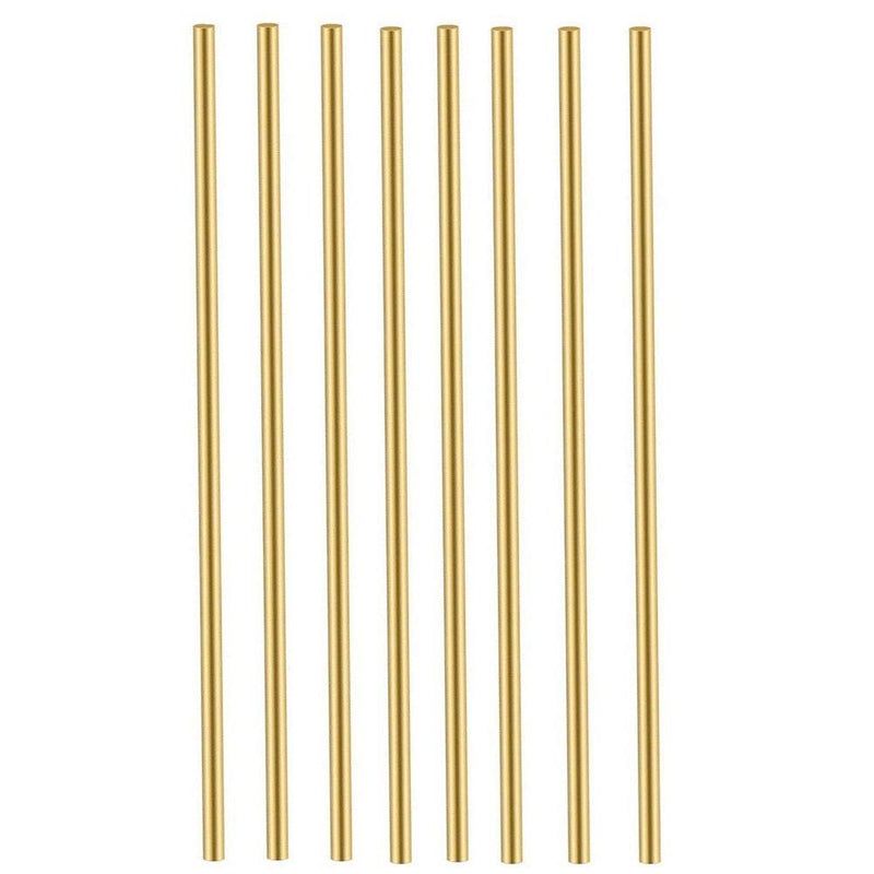 Comonc 8 Pcs 12 Inch 1/8 Brass Rod Brass Round Stock Lathe Bar Stock Kit Brass Rod Stock Solid Brass Rod 1/8 Inch in Diameter 12 Inch in Length - NewNest Australia
