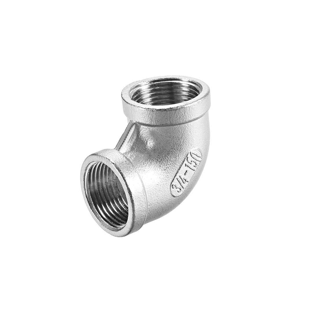 uxcell Stainless Steel 316 Cast Pipe Fitting 90 Degree Elbow 3/4 BSPT Female X 3/4 BSPT Female Thread - NewNest Australia