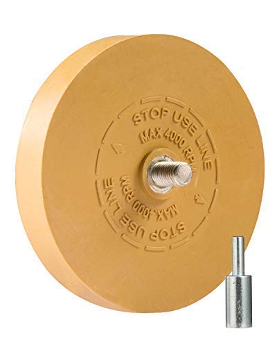 S SATC Decal Eraser Wheel 4 Inch Pin Stripe Removal Tool 1 Pack Adhesive Remover Wheel with Pad & Adapter Graphics Removal Tool Eraser Wheel Decal Remover 1 Pack Decal Eraser Wheel - NewNest Australia