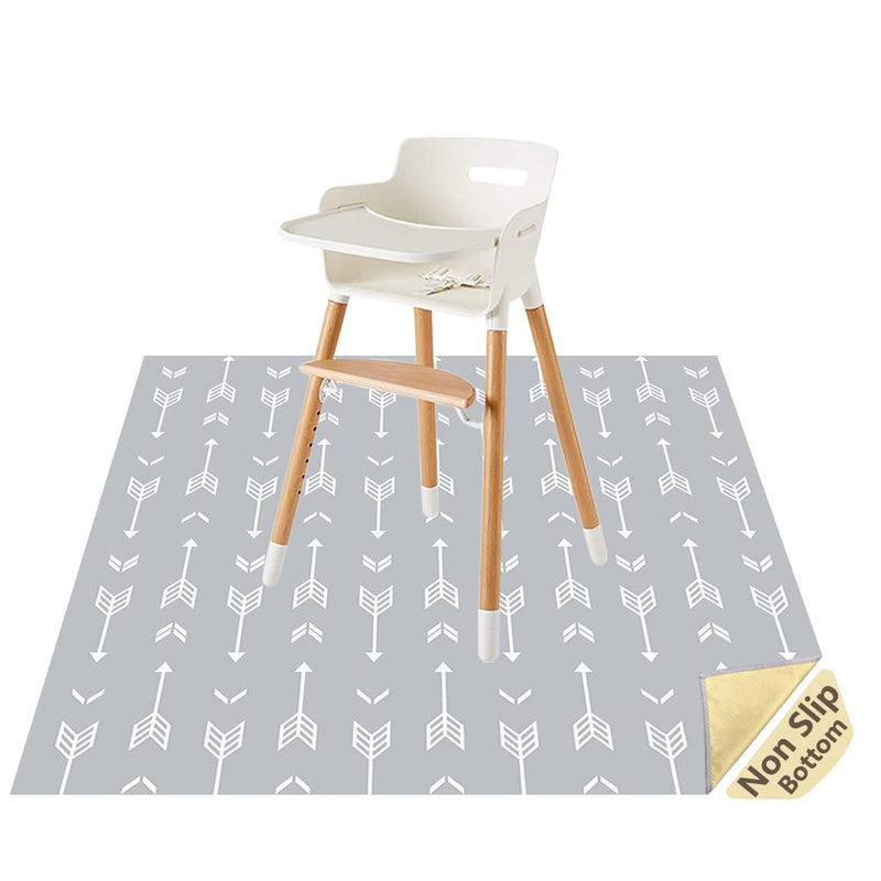 Splat Mat for Under High Chair/Arts/Crafts by CLCROBD, 51" Baby Anti-Slip Food Splash and Spill Mat for Eating Mess, Waterproof Floor Protector and Table Cloth Arrow - NewNest Australia