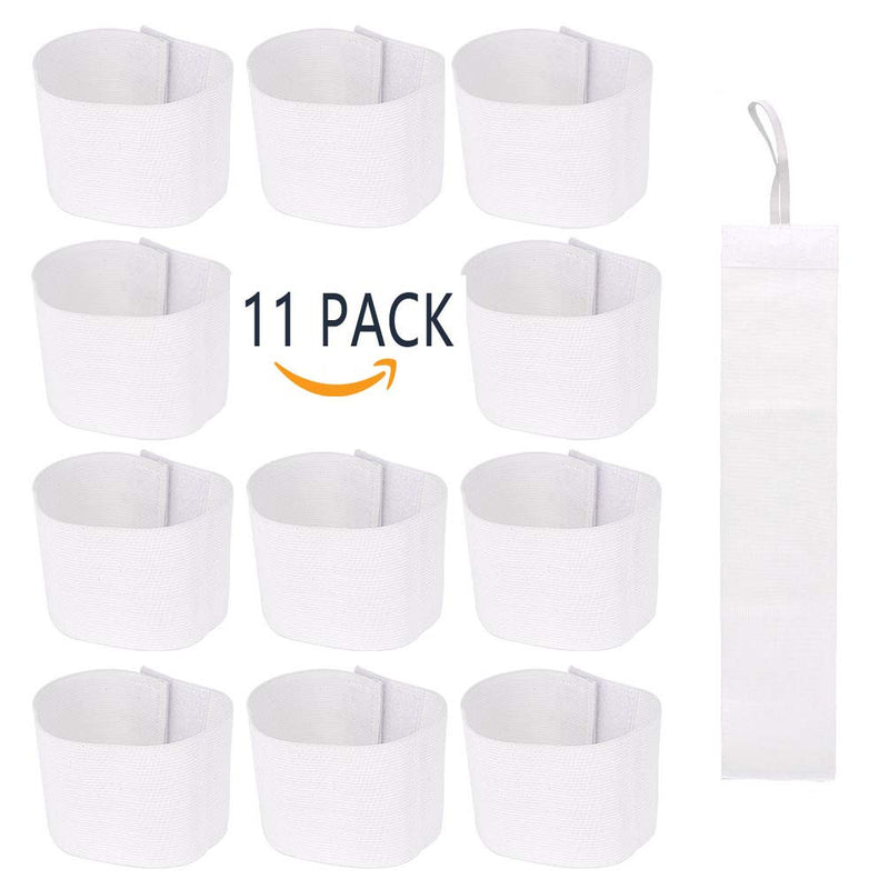 Wrzbest White Armbands Soccer Football Rugy Captain Armbands Mourning Armband for Multipurpose Use,DIY,Restaurant,Team Sport,Hospital,School - NewNest Australia