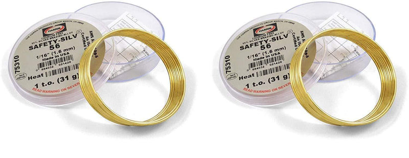 2 PACKS Harris Safety-Silv 56% 1/16 Silver Solder Brazing Alloy 1 Troy Ounce, 75310 5631 - NewNest Australia