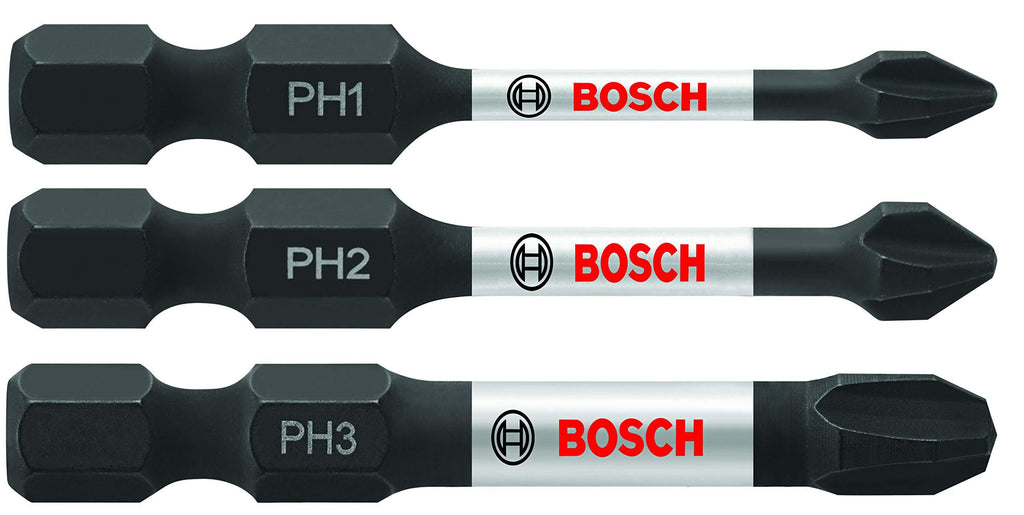 Bosch ITPHV203 3 pc. Impact Tough 2 In. Phillips Power Bit Set - NewNest Australia