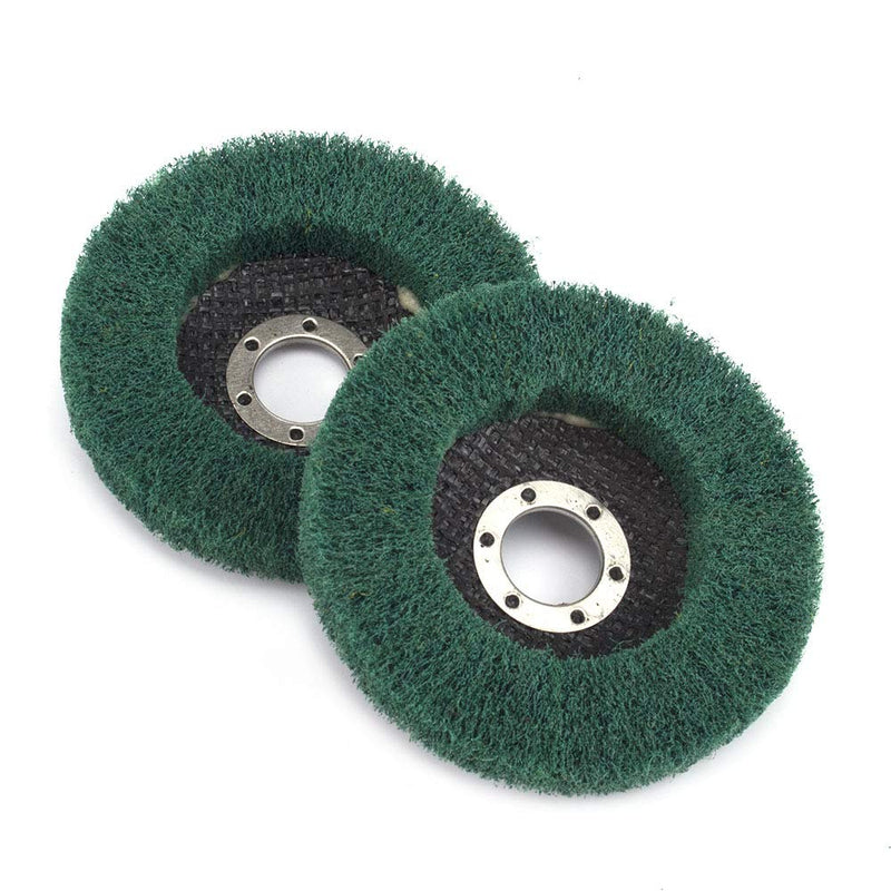 5Pcs 4.5" x 7/8" Nylon Fiber Flap Wheels Polishing Buffing Wheels Scouring Pad Grinding Disc for Angle Grinder for Metal Polisher (Grit 180) Grit 180 - NewNest Australia