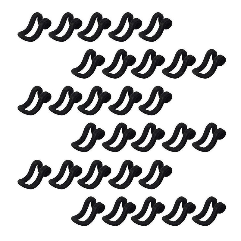 NewNest Australia - KINMINGZHU 30pc Stable Hanger Connector Cascading Clothes Rack Hook Chest Space-Saving Attachment Huggable Style Hangers (Black) Black 