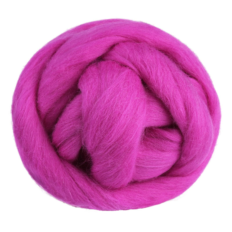 Jupean 3.53oz Wool Roving Yarn, Fiber Roving Wool Top, Wool Felting Supplies, 100% Pure Wool, Chunky Yarn, Spinning Wool Roving for Needle Felting Wet Felting DIY Hand Spinning Light purple - NewNest Australia