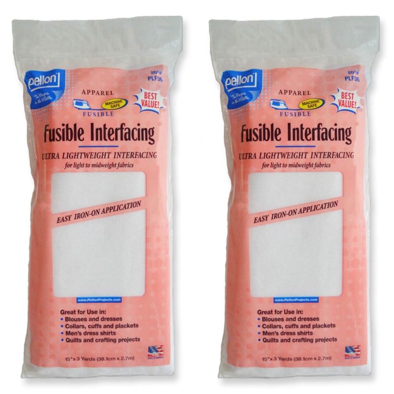 Pellon 15 inches x 3 yards White Fusible Interfacing, 2 Pack - NewNest Australia