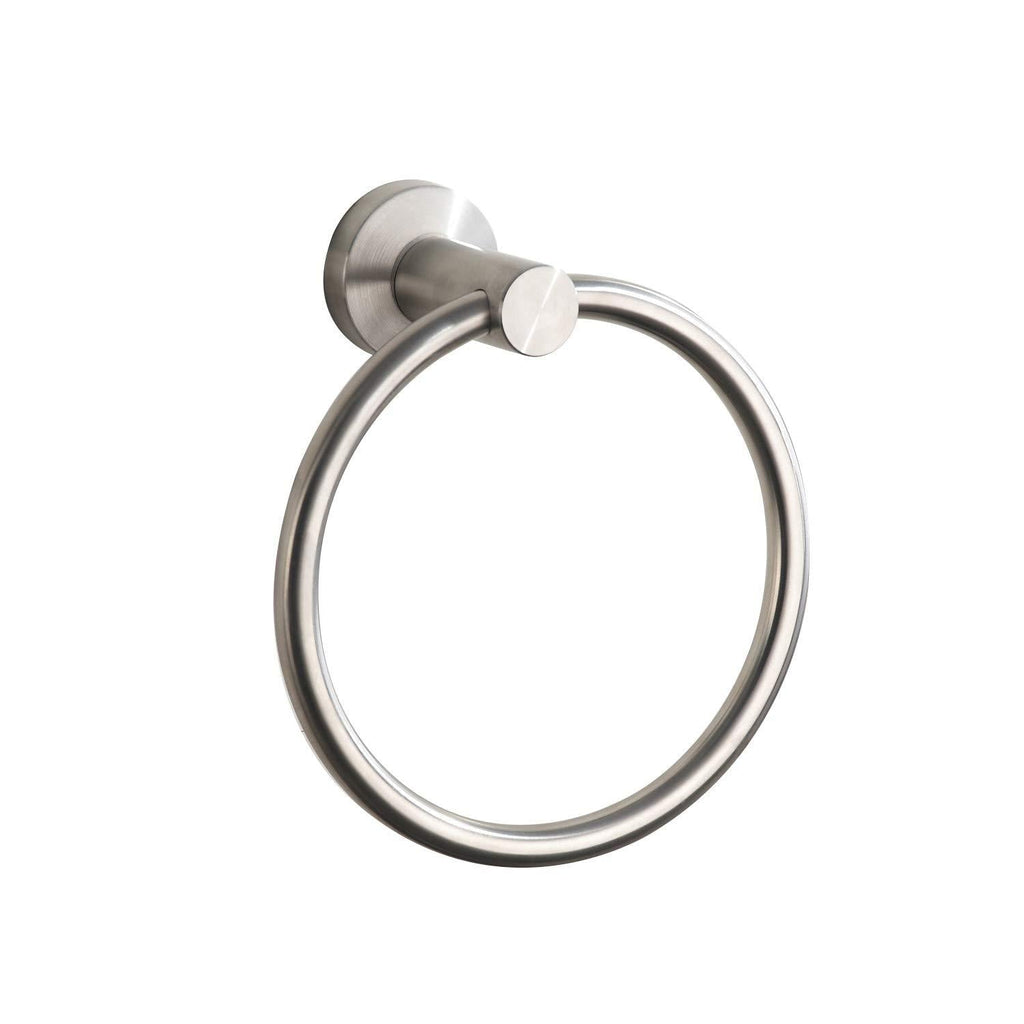 Towel Ring Brushed Nickel, Bath Hand Towel Ring Stainless Steel Round Towel Holder for Bathroom - NewNest Australia