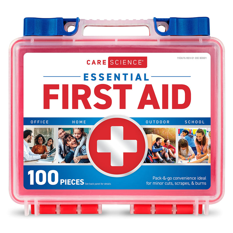 Care Science First Aid Kit, 100 Pieces | Professional Use for Travel, Work, School, Home, Car, Survival, Camping, Hiking, and More - NewNest Australia