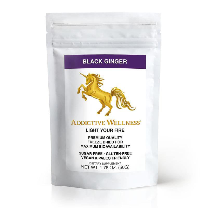 Addictive Wellness Thai Black Ginger Freeze Dried Powder 50g Kaempferia Parviflora Thai Ginseng 1.76 Ounce (Pack of 1) - NewNest Australia