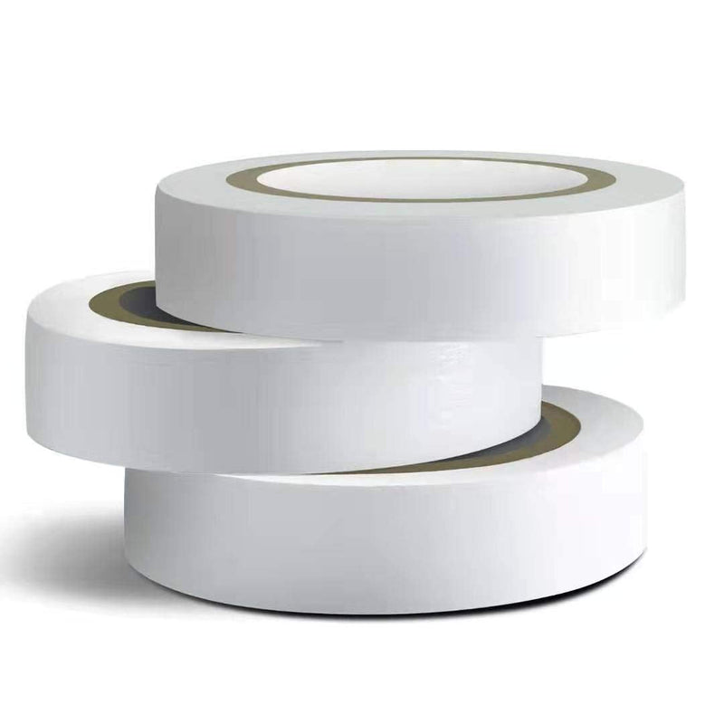 Wapodeai 3PCS White Electrical Tape, Premium White Waterproof Tape, Flame Retardant Indoor Outdoor High Temperature Resistance Electric Tape, 0.62 in X 49 ft - NewNest Australia