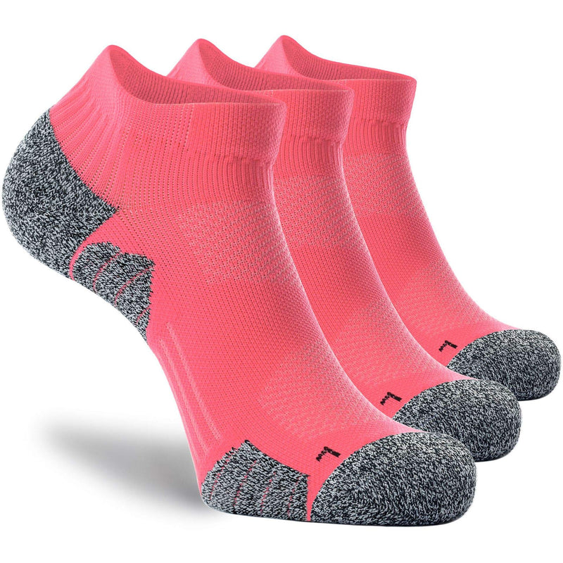 CWVLC Unisex Cushioned Compression Athletic Ankle Socks Multipack Large 3-pairs Watermelon - NewNest Australia