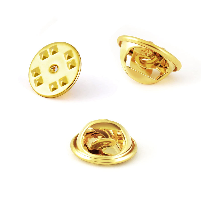 Pin Backs, Lapel Pin Backs, 50PCS Brass Metal Pin Backings for Brooch Tie Hat Badge Insignia, Gold - NewNest Australia