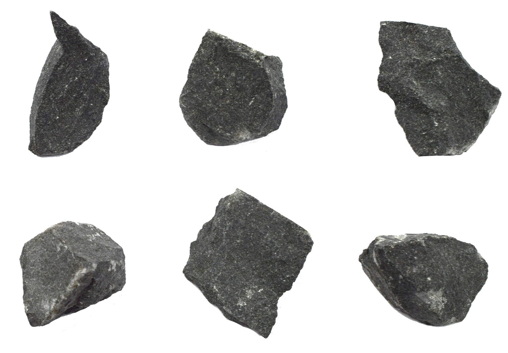 6PK Raw Basalt, Igneous Rock Specimens - Approx. 1" - Geologist Selected & Hand Processed - Great for Science Classrooms - Class Pack - Eisco Labs 6 - NewNest Australia