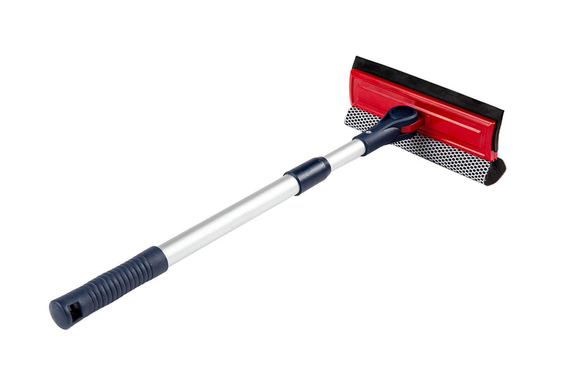DSV Standard Professional Window Squeegee | 2-in-1 Window Cleaner Sponge and Soft Rubber Strip With Telescopic Extension Pole 20" - 30"(50cm-76cm) | Adjustable To Clean From Multiple Angles - NewNest Australia