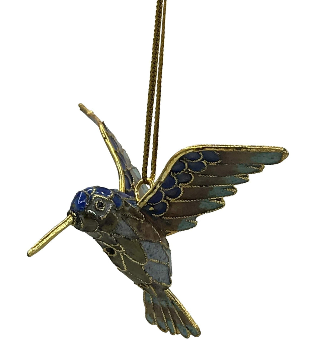 NewNest Australia - Value Arts Cloisonne Hummingbird Ornament, Enamel on Copper 2.75 Inches x 2.25 Inches (A) A 