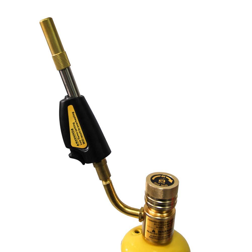 QWORK Turbo Torch Tips, Torch Swirl, MAP-Pro/LP Gas, Self Lighting, Gas Self Ignition Turbo Torch Regulator Brazing Soldering Welding Plumbing Gun Self-Ignition Propane Soldering Torch - NewNest Australia