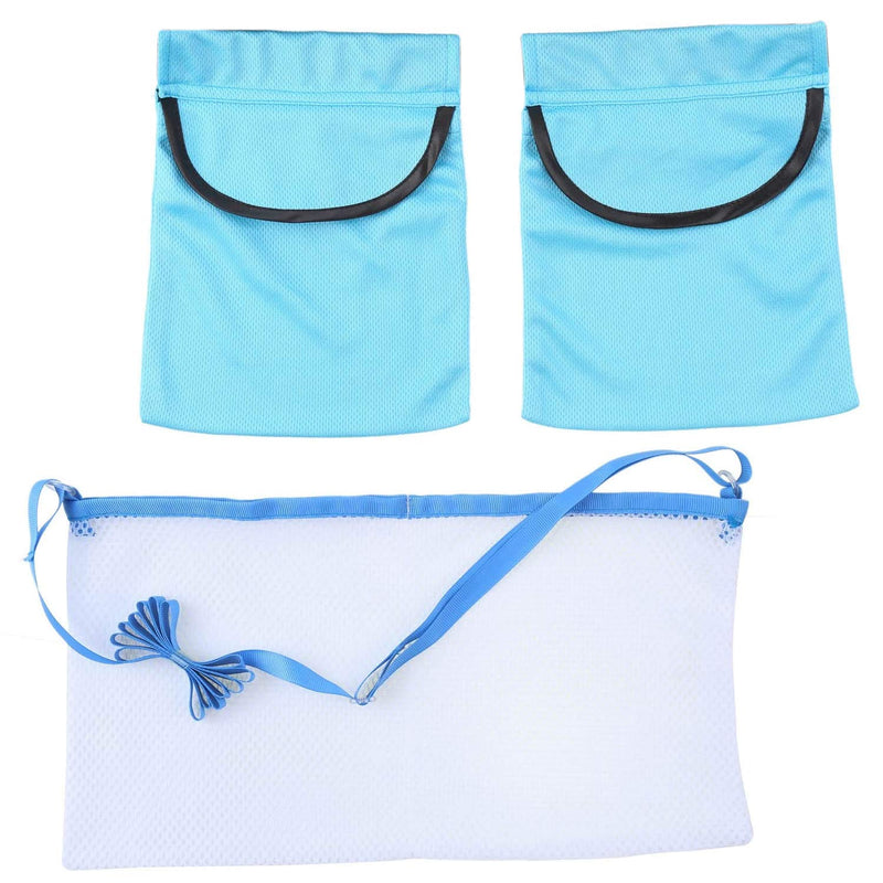 Adjustable Mastectomy Drain Holder Drainage Pouch with Shower Bag for Breast Surgery Mastectomy Breast Reduction Augmentation Post-Surgery Recovery Support Patient Care Kit (Blue) Blue - NewNest Australia