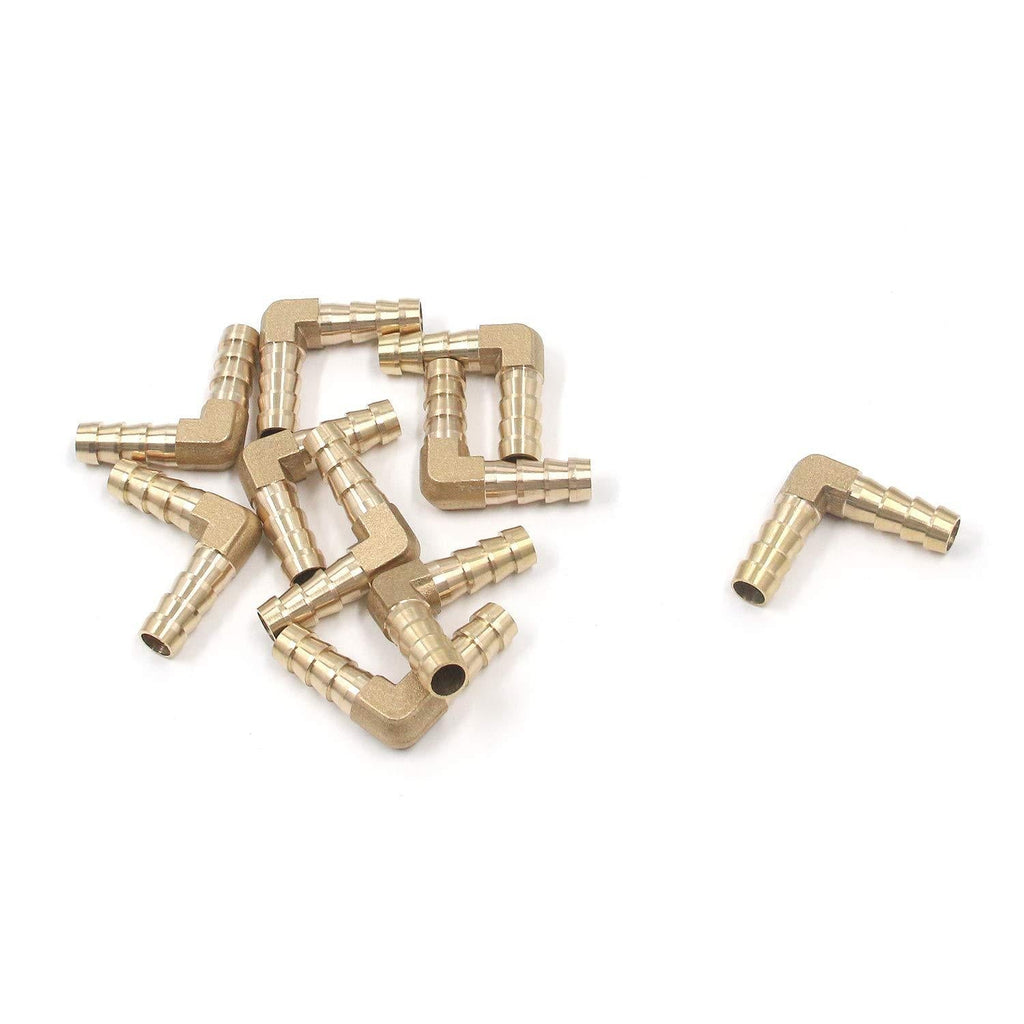 T Tulead 3/8" PEX Barb Fitting Brass Pipe Fitting Water Pipe Adapter Elow Plumbing Fitting 10PCS - NewNest Australia