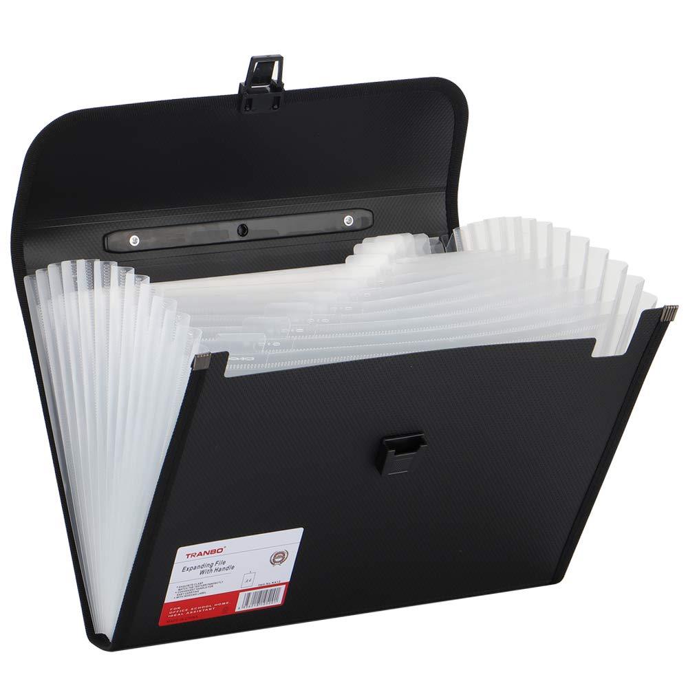 Expanding File Folder with Handle Black - NewNest Australia