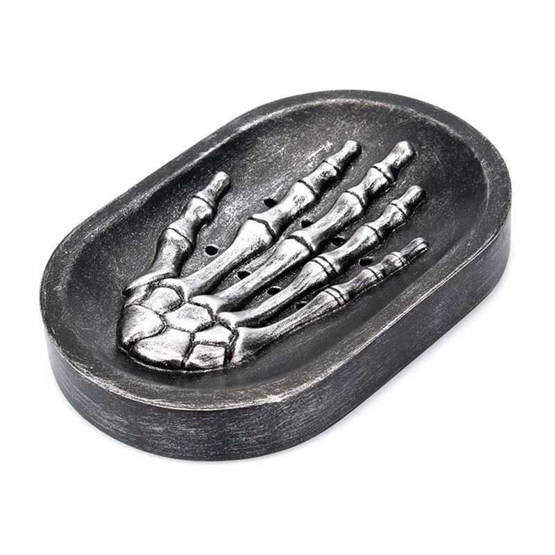 Tvoip 1Pcs Resin Skeleton Hand Bone Soap Rack Water Draining Soap Holder Bathroom Sink Ghost Hand Soap Dish Creative Home Improvement - NewNest Australia