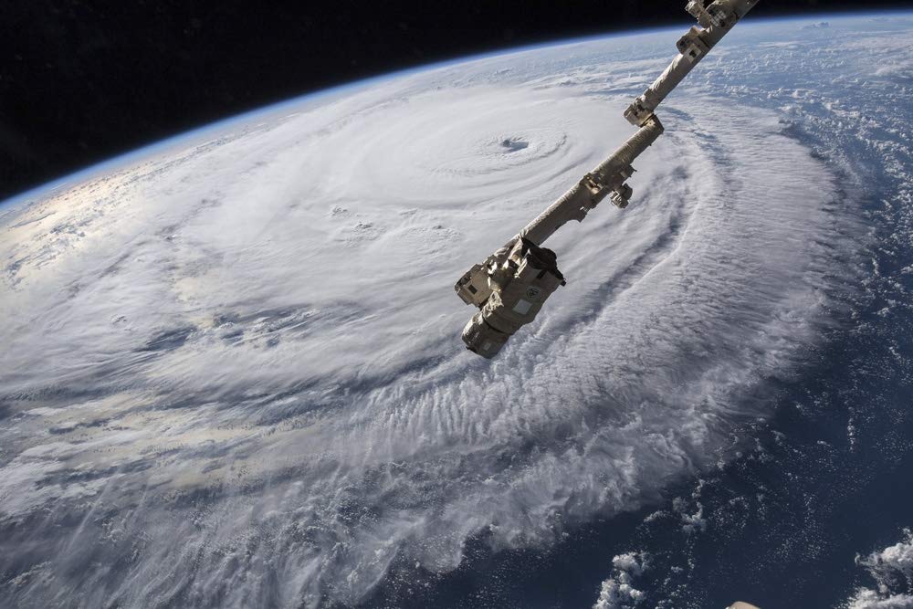 NewNest Australia - Posterazzi PSTSTK204818S View from Space of Hurricane Florence in The Atlantic Ocean Photo Print, 11 x 17, Multi 