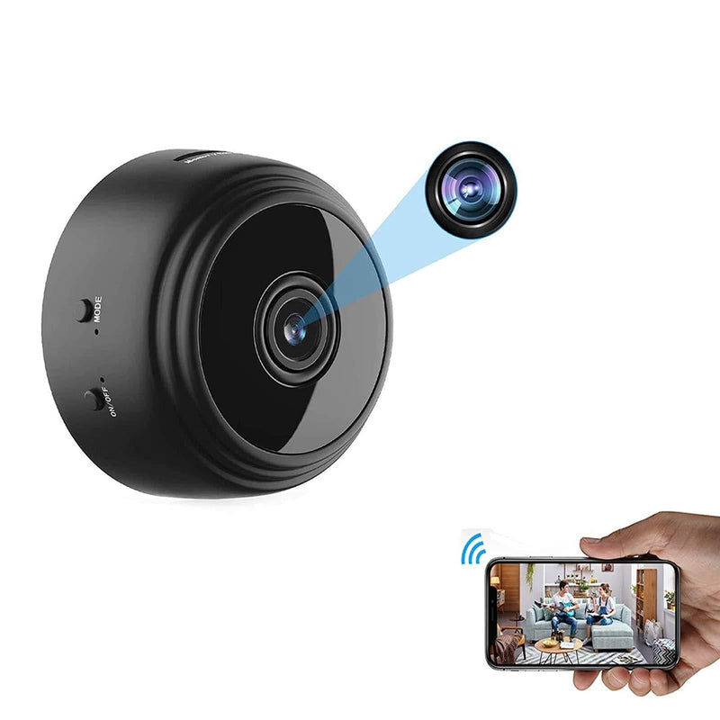 OVEHEL Mini WiFi Spy Camera HD 1080P Wireless Hidden Camera Video Camera Small Nanny Cam with Night Vision and Motion Activated Indoor Use Security Cameras Surveillance Cam for Car Home Office - NewNest Australia